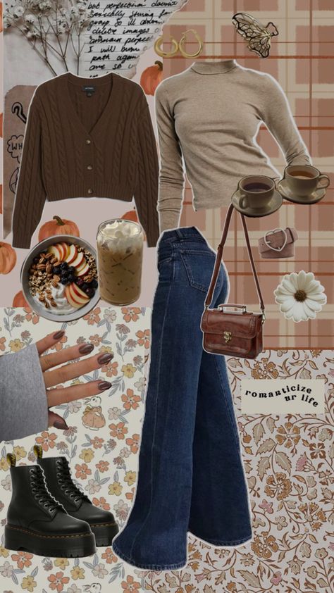 Autumn back to school aesthetic academia outfit fallcore Gilmore girls fashion ootd inspo comfy lazy fits Autumn Back To School, Lazy Outfit, Lazy Fits, Gilmore Girls Fashion, Gilmore Girls Outfits, Academia Aesthetic Outfit, Girls Winter Outfits, Winter Outfits For School, Downtown Outfits