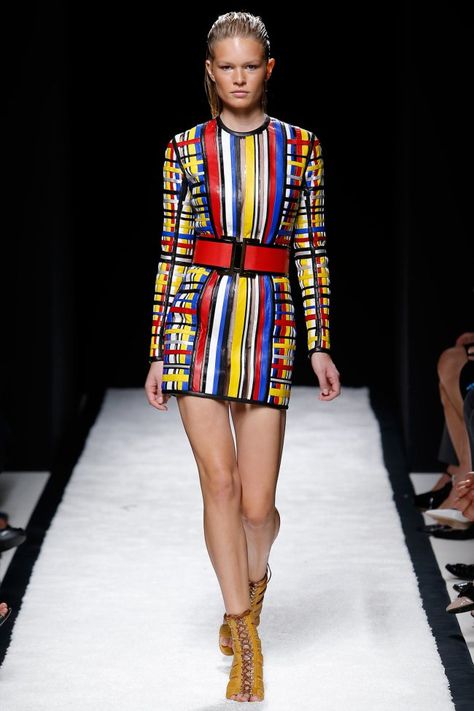 _MON0971 Christophe Decarnin, Piet Mondrian, Pierre Balmain, Kris Jenner, 2015 Fashion, Spring Summer 2015, Summer 2015, Fashion Week Spring, Rihanna