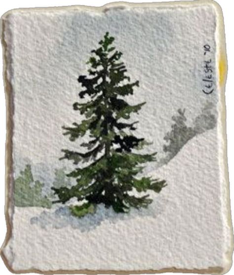 Tree Sketch, Tree Watercolor, Tree Sketches, Winter Watercolor, Christmas Card Art, Watercolor Projects, Watercolor Christmas Cards, 수채화 그림, Watercolor Paintings Tutorials