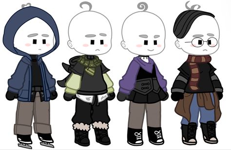 Gacha Skater Outfits, Gacha Club Free Outfits, Cozy Gacha Club Outfits, Gacha Club Sweater Outfit, Gacha Club Winter Outfit Ideas, Winter Outfits Gacha Club, Gacha Club Casual Outfit, Gacha Club Ice Skating Outfits, Gacha Suits Male