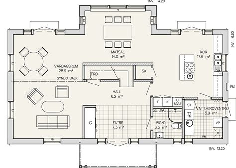 Swedish Summer House, Swedish Summer, Swedish Cottage, Cottage Floor Plans, Summer Home, Eco House, Modern House Plans, Summer House, House Plans