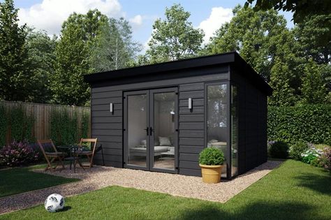 Shed Of The Year, Backyard Studio, Timber Buildings, Backyard Office, Black Garden, Garden Studio, Garden Buildings, Garden Office, Double Glazing