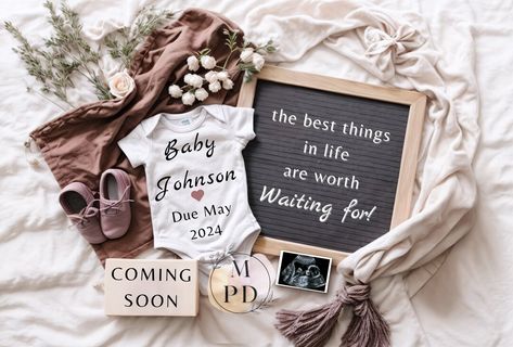 Let the world know your family is expanding with this gender-neutral digital pregnancy announcement. Whether you're expecting a precious baby boy or a darling baby girl, this charming design is a wonderful way to announce your bundle of joy's impending arrival Girl Pregnancy Announcement, Gender Reveal, Pregnancy Announcement, Baby Girl, Baby Boy, Gender Neutral