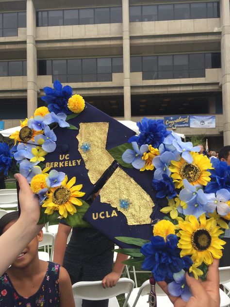 Matching grad cap idea Uc Davis Grad Cap, Matching Graduation Caps, Matching Grad Caps, Grad Cap, Graduation Cap, Grad Parties