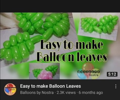 Easy To Make Balloon Leaves Balloon Leaves, How To Make Balloon, Balloon Modelling, Girls Birthday Party Themes, Balloon Shapes, Creative Event, Balloon Flowers, Orange Leaf, Decorations Party