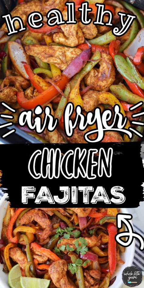 air fryer chicken fajitas Quick And Easy Chicken Dinner, Healthy Air Fryer Chicken, Air Fryer Chicken Fajitas, Fajita Mix, Easy Chicken Dinner, Healthy Air Fryer, Keto Gluten Free, Chicken Fajita Recipe, Pressure Cooker Chicken