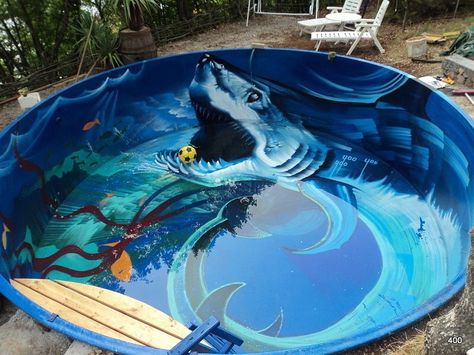 A great pool painting by #400kunstler in Madrid - http://globalstreetart.com/400kunstler #globalstreetart Pool Painting, Skate Ramp, Pool Paint, Urban Artwork, Sea Artwork, Thessaloniki Greece, Aerial Photograph, Wet Dreams, Outdoor Garden Decor