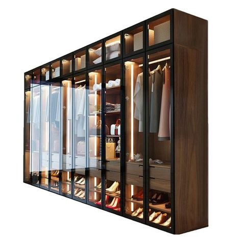 Door Modern Design, Wardrobe Diy, Glass Wardrobe, Wardrobe Design Modern, Dressing Design, Luxury Closets, Closets Design, Dream Closet Design, Walk In Closet Design