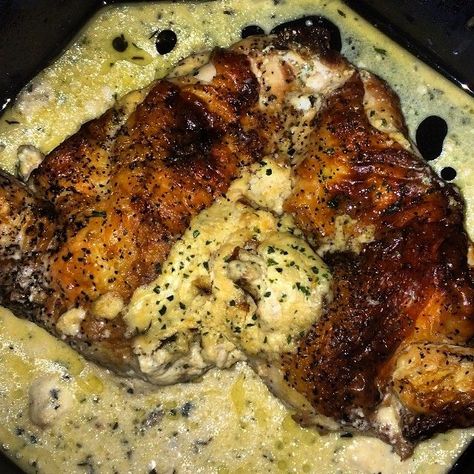 Ruths Chris Stuffed Chicken, Ruth Chris Stuffed Chicken, Ruth Chris Stuffed Chicken Recipe, Ruths Chris, Chicken With Mashed Potatoes, Ruth Chris Steak, Bird Recipes, Stuffed Chicken Recipe, Steakhouse Recipes