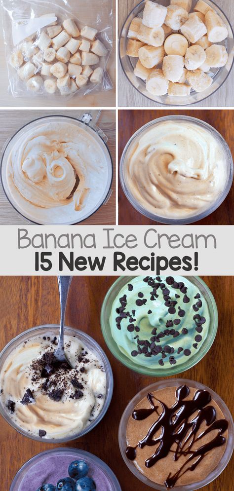 Banana Ice Cream Recipes, Banana Ice Cream Flavors, Frozen Banana Ice Cream, Ice Cream Flavors List, Banana Ice Cream Healthy, Ice Cream Healthy, Ella Vegan, Coconut Ice Cream Recipes, Banana Ice Cream Recipe