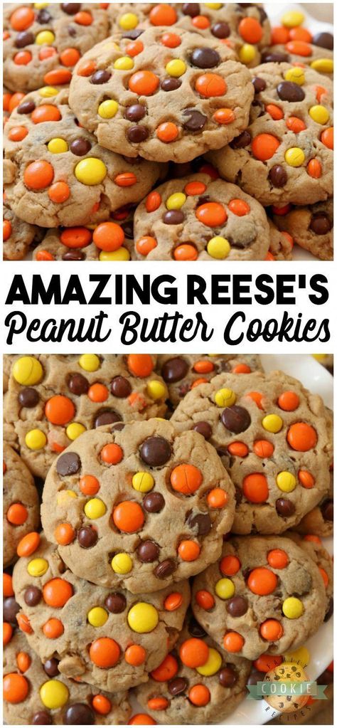 Reese Peanut Butter Cookies Recipe, 2 Ingredient Cookies, Butter Cookie Recipe, Reese's Pieces, Cookie Recipes Unique, Chocolate Peanut Butter Cookies, Best Peanut Butter, Butter Cookies Recipe, Chocolate Cookie Recipes