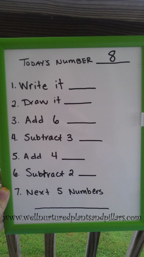 number of the day #morning work Saw a wonderful teacher do this every morning and it was awesome. She just added the whole class together finger spelling it in the air. Number Of The Day, Daily Math, Primary Maths, Math Help, Homeschool Math, Math Numbers, First Grade Math, 1st Grade Math, Numeracy