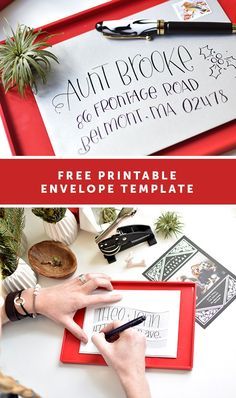 Creative Addressing Envelopes, Christmas Card Addressing Handwriting, Holiday Card Addressing, Christmas Card Addressing Envelopes, Addressing Envelopes By Hand, Christmas Card Addressing, Holiday Envelope Addressing, Christmas Envelope Art, Addressing Christmas Cards