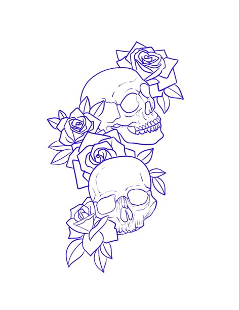 Skull Drawings, Skull Stencil, Beginner Tattoos, Stencil Outline, Cool Tattoo Drawings, Skull Crafts, Tattoo Reference, Tattoo Outline Drawing, Stencil Ideas