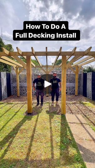 1.5M views · 26K reactions | How WE Build A Full Deck Around A Pergola 

#deck #carpentry #pro 

Good Looking Deck ? | The Home Improvements Channel UK | thehomeimprovementschanneluk · Original audio Pergola Deck, Pool Shower, Backyard Water Feature, Backyard Diy, Deck With Pergola, Backyard Diy Projects, Home Improvements, Deck Furniture, Wood Deck