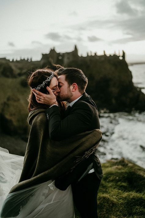 How To Stay Warm During Your Winter Elopement in Europe. 7 tips to keep you warm if you elope in a colder climate. #elopement #elopementplanning. Northern Ireland elopement. Elope to Ireland. Eloping in Ireland. Irish elopements. Elopement planning in Ireland. Elopement photographer. Elopement photography. Wedding photography. Weddings in Ireland. Ireland wedding. Wedding dresses. Ireland destination weddings. Ireland elopements. Cliffs of Moher elopement. Northern Ireland locations for weddings Groom Outfit Forest Wedding, Ireland Wedding Elopement, Ireland Photoshoot, Irish Elopement, Causeway Coast, Ireland Elopement, Dunluce Castle, How To Stay Warm, Scotland Elopement