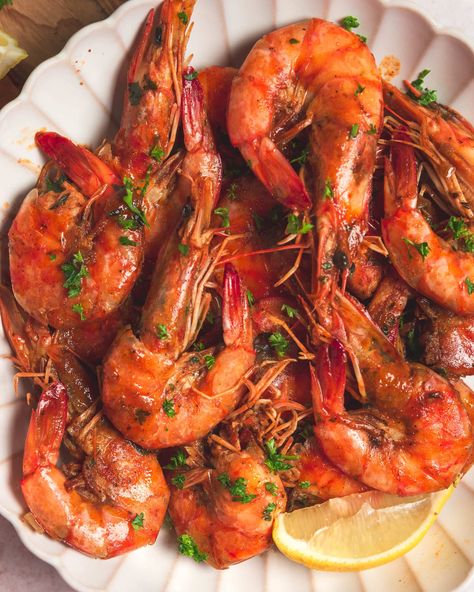 Jamaican Peppered Prawns Pepper Prawns Jamaican, Jamaican Pepper Shrimp, Pepper Prawns, Prawn Dishes, Pepper Shrimp, Jamaican Dishes, Jamaican Food, Scotch Bonnet Pepper, Prawn Recipes