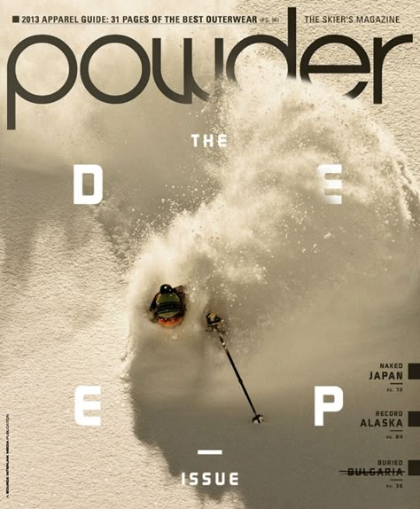 coverssssss Magazine Sport, Ski Magazine, Magazine Design Cover, Numbers Typography, Winning Photography, Posters Ideas, Magazine Ideas, Award Winning Photography, Cover Magazine