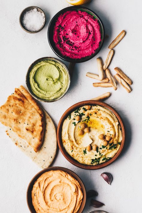 What To Serve With Hummus Dip: 40 Tasty Ways To Eat Hummus Ways To Eat Hummus, Vegetarian Dips, Vegetarian Dip, Food Flatlay, Hummus Dip, Vegan Soup Recipes, Homemade Hummus, Cooked Carrots, Food Photography Inspiration