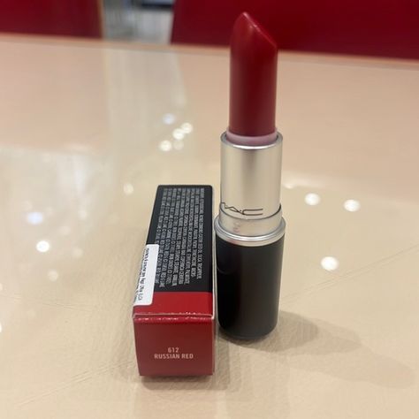 M.A.C Matte Lipstick - Russian Red Mac Russian Red Lipstick, Russian Red Lipstick, Russian Red Mac Lipstick, Red Matte Lipstick, Mac Russian Red, Maquillaje Aesthetic, Russian Red, 2024 Ideas, Mac Matte Lipstick