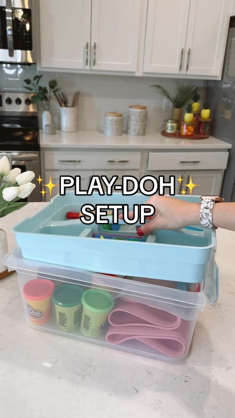 Play Doh Storage, Play Doh Storage Ideas, Playdoh Storage Ideas, Playdough Storage, Play Dough Storage, Play Doh Station, Playdough Station, Painting The Sky, Crafting Jewelry