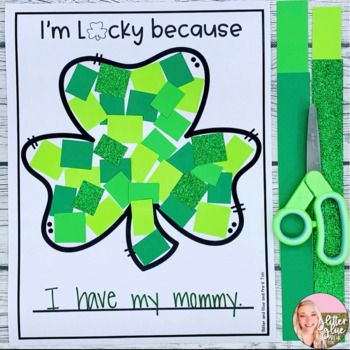 St. Patrick's Day Craft - Writing - I'm Lucky - Pre-K, Kindergarten St Patricks Activities, March Lesson Plans, March Lessons, Friday Freebie, Leprechaun Craft, Shamrock Craft, Saint Patricks Day Art, Lucky Leprechaun, March Themes