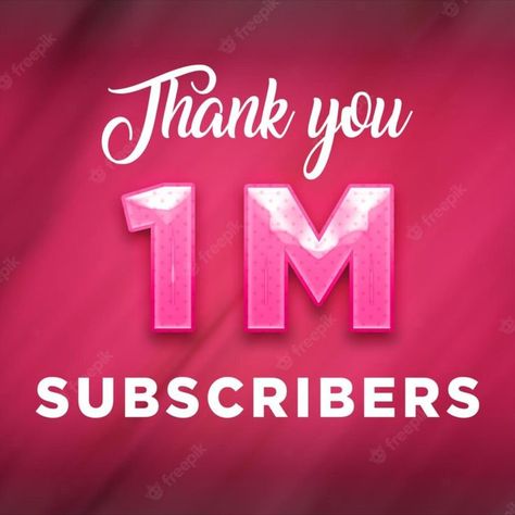 1 Million Subscribers, Million Subscribers, Prayer Board, Pink Design, Photo 1, Premium Photo, 1 Million, Neon Signs, Stock Photos