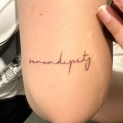 Serendipity Tattoo Font, Jimin Inspired Tattoo, Jimin Tattoo Ideas, Jimin Tattoo, Serendipity Tattoo, Kpop Tattoos, Evil Eye Tattoo, Bts Tattoos, Fine Line Tattoo