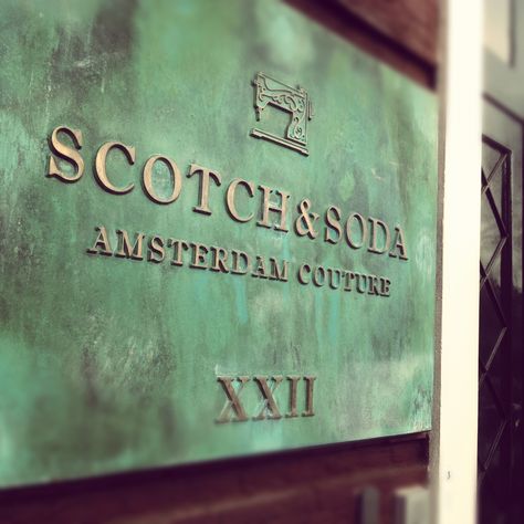 Scotch & Soda headquarters Soda Aesthetic, Soda Branding, Interior Signage, Soda Brands, Decor 2023, Exterior Signage, Store Logo, Scotch And Soda, Mens Clothing Store