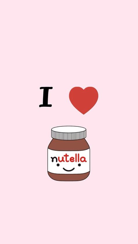 Cute Food Wallpaper, Food Wallpaper, Iphone Wallpapers, Nutella, Cute Wallpapers, Love It, Wallpapers, Tumblr, Iphone