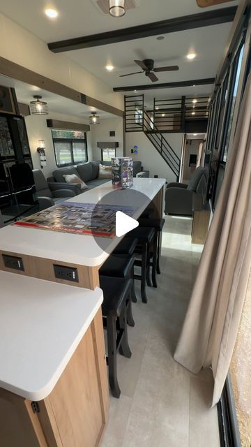 Hunter Megowen on Instagram: "2024 Timberwolf 39ALBL | Largest Loft in the Industry! • • • • #timberwolf #cherokee #rv #rvlife #camp #camper #camping #loft #loftrv #tinyhome #homeonwheels #top #class #fire #rvhunter" Rv Loft Decorating Ideas, Camper Loft Ideas, Rv Loft Ideas For Kids, Rv Loft Ideas, Rv Kids Room, Loft Bedroom Kids, Motorhome Interior, Camper Interior Design, Loft Office