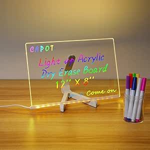 Acrylic Dry Erase Board, Color Markers, Note Board, Marker Board, Acrylic Letters, Coloring Markers, Pen And Watercolor, Dry Erase Board, Message Board