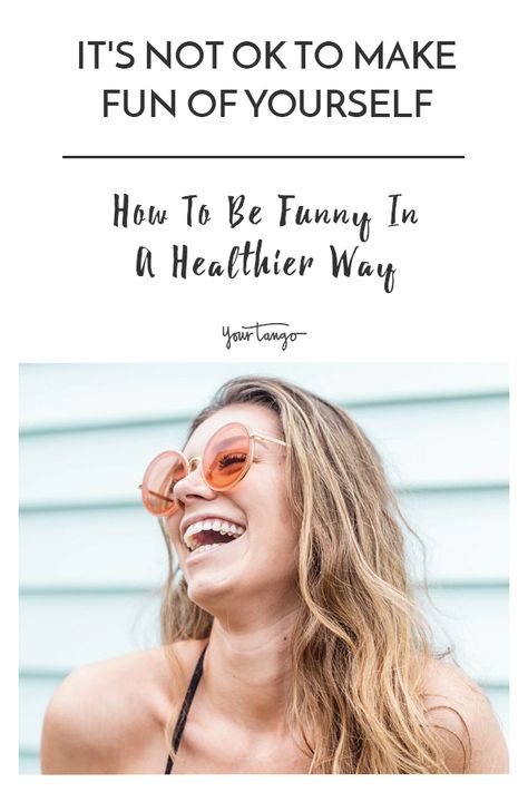 We make #jokes about ourselves and learn how to make people #laugh, but are the jokes good for our #mentalhealth? Here's how you can learn how to be #funny without using #self-deprecating #humor or #bullying tactics, and instead tell your jokes in a different, healthier, way. #YourTango | Follow us: www.pinterest.com/yourtango How To Be Humorous, How To Laugh More, How To Be Funny Tips, How To Be Funny, Funny Tips, Self Deprecating Humor, Self Actualization, People Laughing, Stand Up Comedy