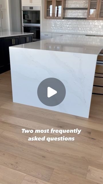 Rania | Home & Lifestyle on Instagram: "Two most frequently asked questions! ⬇️

1. WHAT IS THE NAME OF
YOUR STONE?
CALACATTA GOLD BY @silestonebycosentino 
(QUARTZ)

2. WHAT IS THE NAME OF YOUR BACKSPLASH?
SOHO MYORKA WHITE
(4”X4”)

#doubleislandkitchen #silestone #calacattagold #calacattagoldsilestone #enginereedhardwood #hardwoodfloors #pearlbacksplash #backsplash #floatingshelves #glasscabinet #counterstools #doubleoven #kitchengoals #kitchenvibes #sohomyorka" Backsplash With Calacatta Gold Quartz, Calacatta Gold Quartz Kitchen, Silestone Calacatta Gold, Pearl Backsplash, Calacatta Gold Quartz, Calcutta Gold, Double Island Kitchen, Quartz Backsplash, Calacatta Quartz