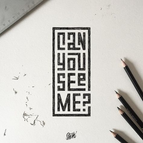 Typography Artwork, Hand Lettering Inspiration, Typographic Art, Cool Typography, Hand Lettering Art, Lettering Typography, Creative Typography, Handwriting Fonts, Typography Quotes