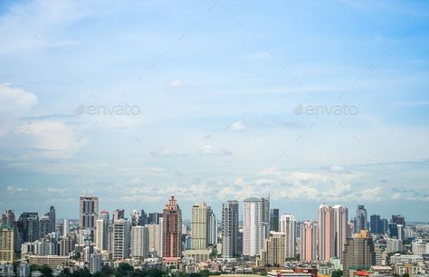 Cityscape in the daylight sky by chat9780. Cityscape at the bottom with daylight cloudy sky #Affiliate #sky, #daylight, #Cityscape, #cloudy City In Daylight, City Sky View, Sky City, City Sky, City Background, Sky Pictures, Sky View, Cloudy Sky, Corporate Brochure