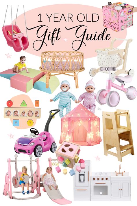 Christmas With A One Year Old, Christmas Gift Ideas For One Year Old Girl, 1 Year Christmas Gift Ideas, Christmas For One Year Old, Presents For 1 Year Girl, First Birthday Present Ideas Girl, Christmas Gifts For 1 Year Baby Girl, One Year Old Birthday Gift Ideas, Toys For 1 Year