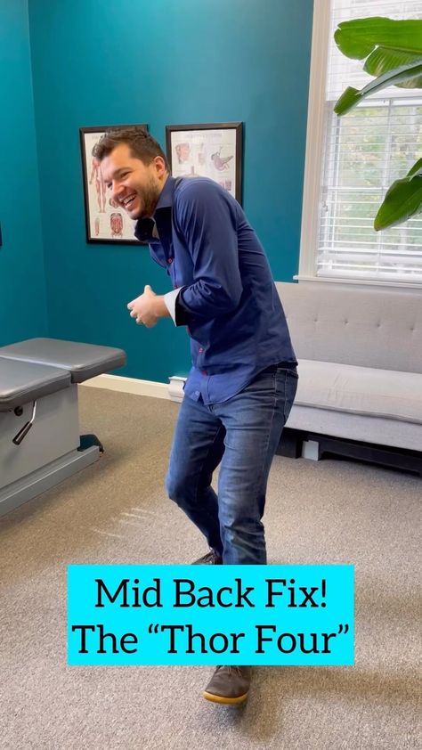 Triune Chiropractic on Instagram: “Mid back pain/stiffness is the worst 😱. Maybe your posture is terrible too. You need these “4 Thor” in your life! The thoracic spine is…” Sciatic Nerve Exercises, Shoulder Mobility Exercises, Lower Back Pain Stretches, Rib Pain, Mid Back Pain, Middle Back Pain, Back Stretches For Pain, Yoga For Back Pain, Sciatic Nerve Pain