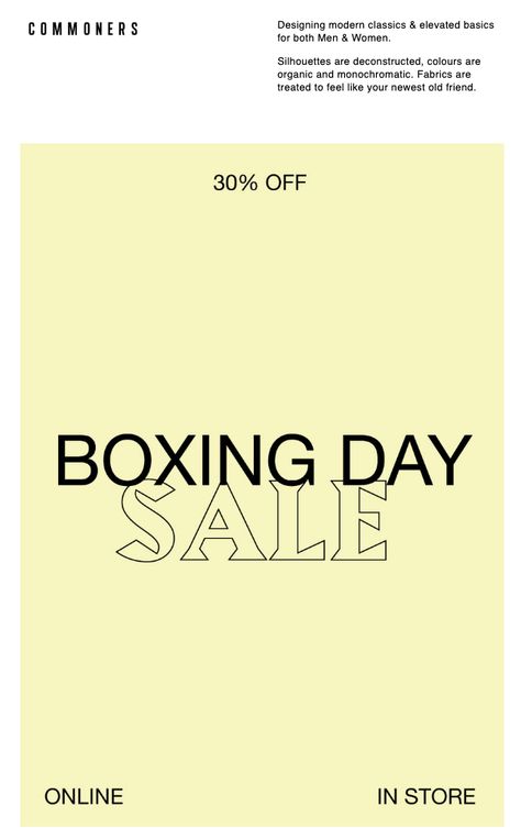 Boxing Day Sales, Boxing Day Sale, Elevated Basics, Boxing Day, Modern Classic, Boxing, Modern Design, Feelings, Design