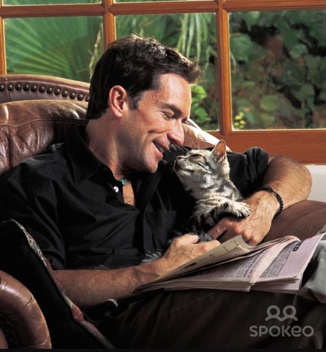 Jeff Probst reads. David Vs Goliath, Jeff Probst, Celebrities Reading, Cat Calendar, Cat People, Cat Person, Beautiful Animals, Animals Beautiful, Rock N Roll