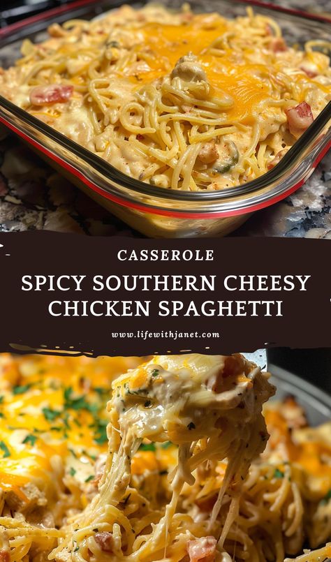 Pasta Recipe With Rotisserie Chicken, Easy Yummy Casserole Recipes, Casserole Recipes Southern, Shredded Chicken And Pasta Recipes Easy, Chicken Pasta With Rotel, Hotel Chicken Spaghetti, Leftover Rotisserie Chicken Recipe Ideas, Church Lady Chicken Casserole, Rotelle Chicken Spaghetti