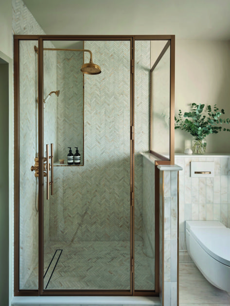 Period Details | Mandarin Stone London Bathroom, Patchwork Curtains, Honed Marble Tiles, Mandarin Stone, Georgian Townhouse, Georgian Architecture, Charleston Homes, Honed Marble, Calacatta Marble