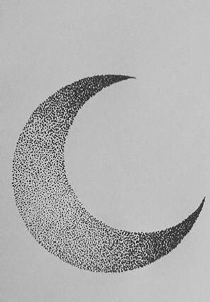 55 Hypnotic Lunar tattoos, you will Crave. Create your perfect Moon tattoo with these tattoo ideas! Zicxa Photos Blackwork Moon Tattoo, Dotwork Moon Tattoo, Lunar Tattoos, Lunar Tattoo, Moon Tattoo Ideas, Stippling Tattoo, Pointillism Tattoo, Half Moon Tattoo, Luna Tattoo