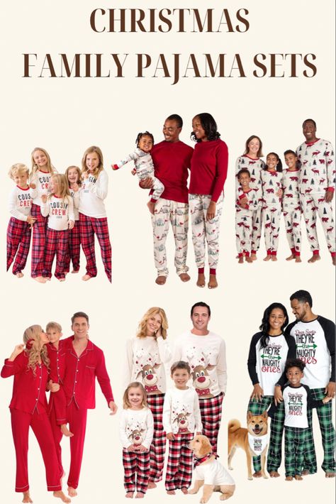 Christmas Family Pajama Set Christmas is just around the corner and the classic family pictures. Happy Holidays 🎄 #christmaspajamas #familypajamas #christmaspictures #pajamas Christmas Matching Pajamas, Family Holiday Pajamas, Family Christmas Pictures, Family Pajama Sets, Matching Christmas Pajamas, Christmas Matching, Cute Ideas, Matching Pajamas, Family Pajamas