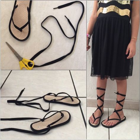 DIY GLADIATOR SANDALS                                                                                                                                                                                 More #greeksandalsdiy Diy Greek Sandals, Greek Goddess Cosplay Diy, Gladiator Costume Diy, Diy Roman Costume, Diy Gladiator Sandals, Diy Gladiator Costume, Greek Costume Diy, Goddess Sandals, Greek Party