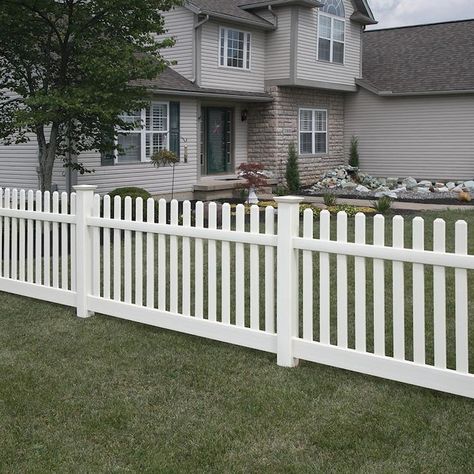 Dog Ear Fence, Vinyl Picket Fence, Cast Iron Fence, White Vinyl Fence, Vinyl Fence Panels, Picket Fence Panels, Vinyl Fencing, Vinyl Panels, White Fence