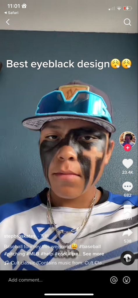 Fun Eye Black Softball, Eyeblack Designs Lacrosse, Cool Eye Black Designs For Baseball, Eyeblack Ideas For Baseball, Batman Eyeblack Softball, Cool Eye Black Designs For Softball, Cross Eye Black Softball, Cool Eyeblack Softball, Eyeblack Ideas Sports