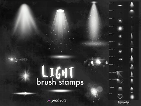 Light brush stamp set for Procreate. 26 stamp brushes. INSTANT DOWNLOAD, NO PHYSICAL ITEMS WILL BE SHIPPED Requirements * iPad Pro * Apple Pencil * Procreate App The brushes in this set only works with the Apple Pencil and iPad Pro on Procreate App. If you are having troubles downloading your files, please refer to this guide: https://help.etsy.com/hc/en-us/articles/115013328108-Downloading-a-Digital-Item?segment=shopping Download will become available once payment is processed by Etsy. Pls find Procreate Settings, Procreate Downloads, Light Brush, Procreate Stamp Brushes, Ipad Pro Apple Pencil, Free Brushes, Brushes Procreate, Procreate Stamps, Procreate Ipad Art