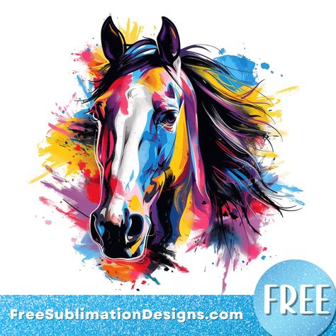 Print On Demand Designs, Horse Tumbler, Free Horses, White Toner, Horse Portrait, Diy Tumblers, Sublimation Png, Free Png, Png Image