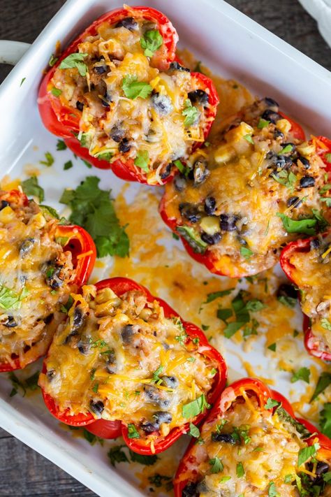 Mexican Stuffed Bell Peppers, Bell Pepper Recipe, Recipe With Rice, Lasagna Stuffed Peppers, Stuffed Bell Pepper, Mexican Stuffed Peppers, Taco Stuffed Peppers, Cheesesteak Stuffed Peppers, Rice A Roni